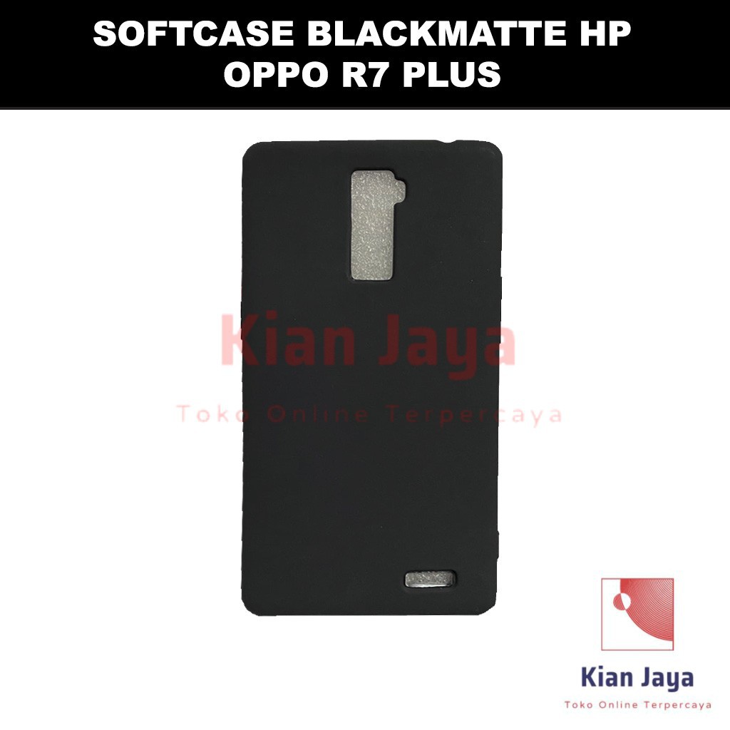 Softcase Blackmatte Handphone Oppoo R7 Plus Antishock, Casehp, Siliconcase, Slim Design