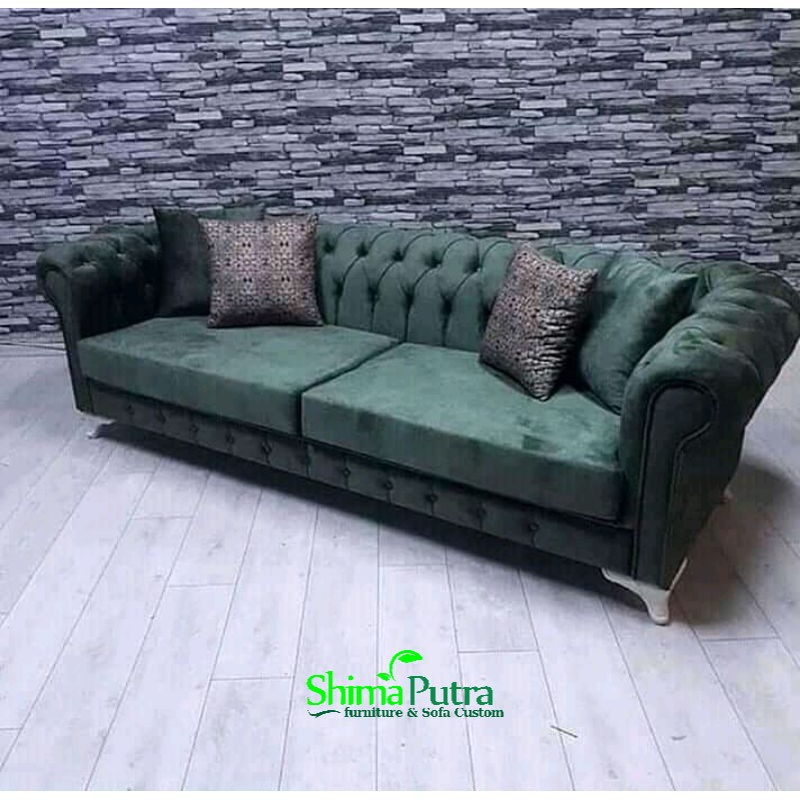 Chesterfild Modern Sofa 3 seater , Sofa Tamu Mewah