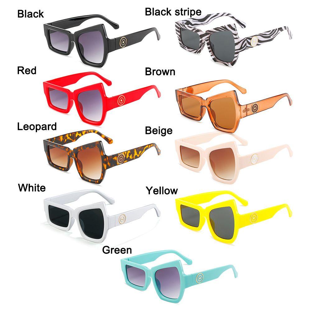 R-FLOWER Kacamata Hitam Punk Pria Geometri Unik UV400 Eyewear Sun Glasses