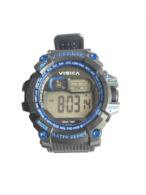 Jam tangan sporty digital fashion watch visica anti air diameter besar