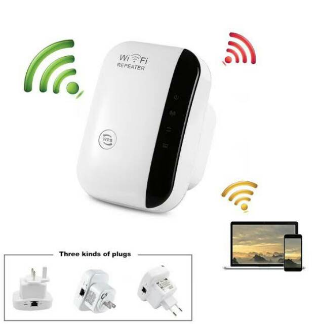 REPEATER - Penguat Sinyal Wifi Wireless high speed 300mbps - Putih