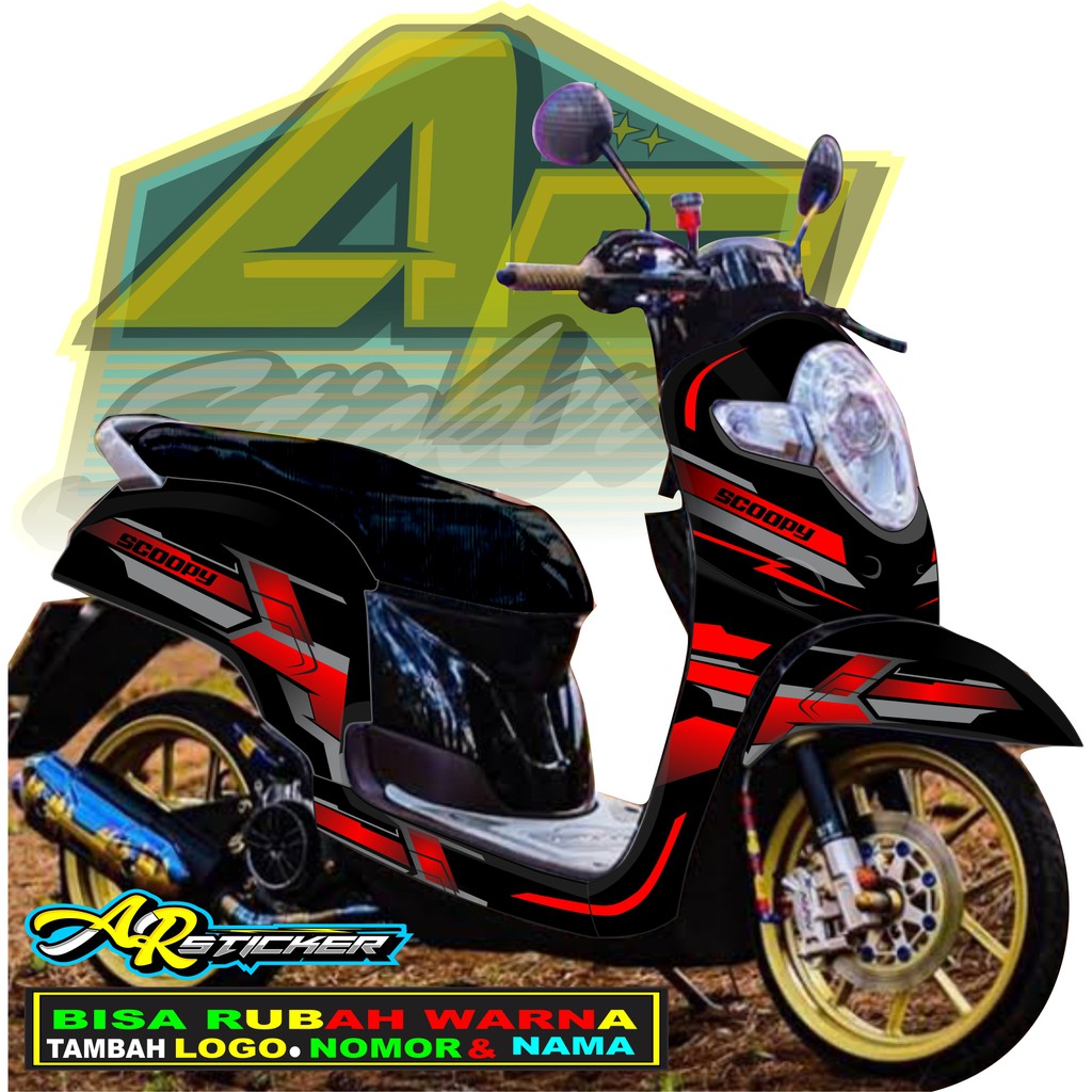 Decal scoopy Decal Scoopy full body Full Blok Decal Scopy Dekal New Fi 2017 2018 2019 2020 RACING