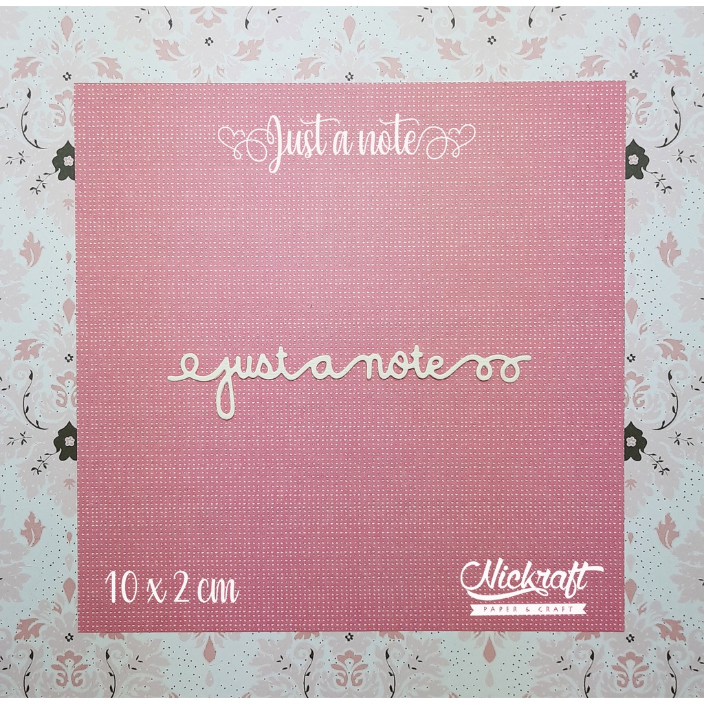 

JUST A NOTE - HIASAN SCRAPBOOK TULISAN SENTIMENT WORD