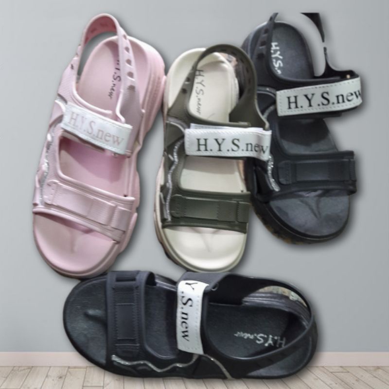 sendal gunung cewek wanita sol tinggi/tebal/ fahseion wanita terbaru dari HYS 2201
