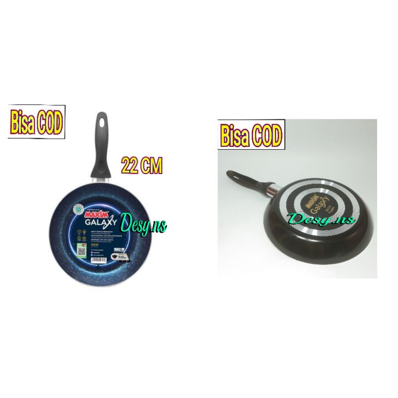 Teflon MAXIM galaxy 22cm /Frypan MAXIM galaxy black diamon 22cm| Teflon penggorengan dll