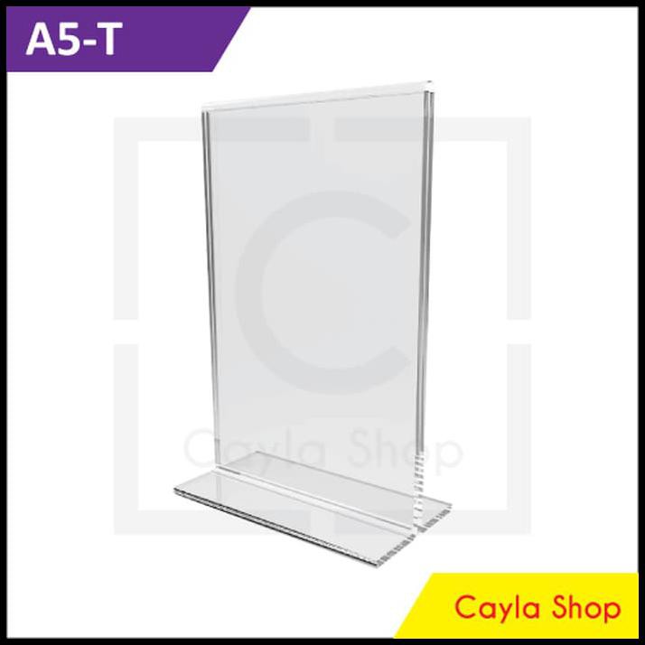 

BANTING HARGA PALING MURAH FLASH SALE A5 ACRYLIC TENTCARD / NOMOR MEJA / TENT HOLDER AKRILIK /