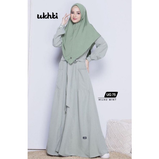 Gamis ukhti UG75 gamis premium busui friendly elegant dan modern busana muslimah