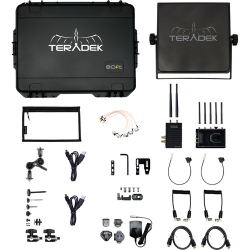 Teradek Bolt 3000 XT 3G-SDI/HDMI Wireless TX/RX With RX Dual V-Mount Plate