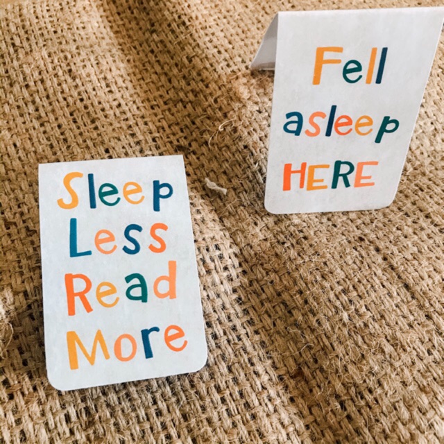 

[ Ufahari ] Sleep Less Read More - Pembatas Buku Magnet - Magnetic Bookmark - Bibliophile