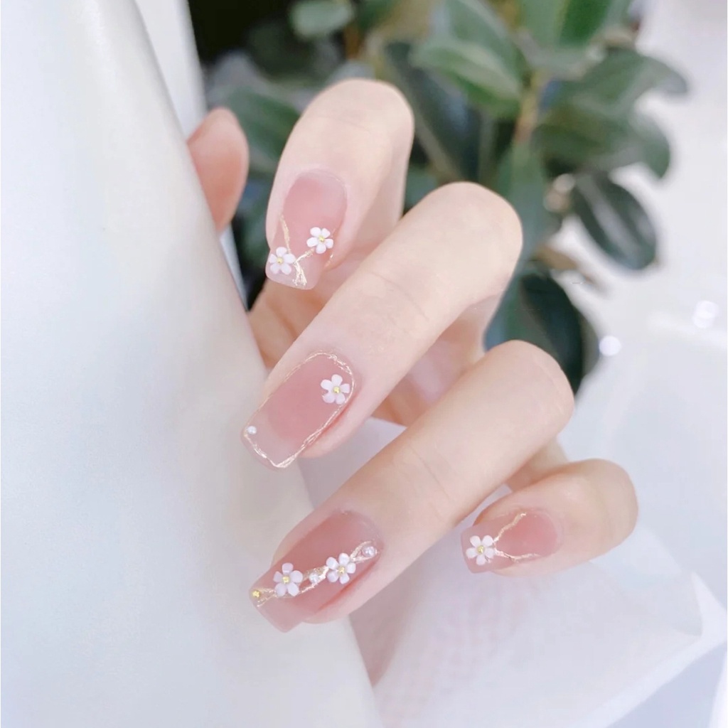 24pcs / Kotak Kuku Palsu Full Cover Untuk Dekorasi Nail Art Z089