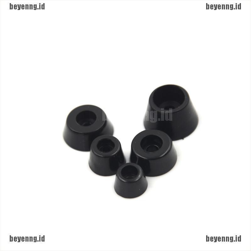 Bey 10pcs Pad Bumper Bulat Bahan Karet Warna Hitam Untuk Kaki Lemari