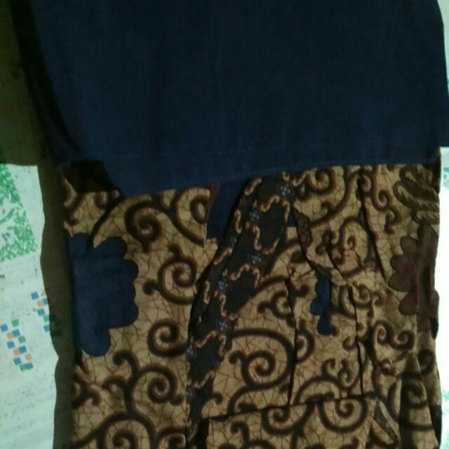 (busui & Ori) Gamis Batik Couple Rempel Couple Manggar,sekar,kubis,meysya Meisya Style Syari - Kg075