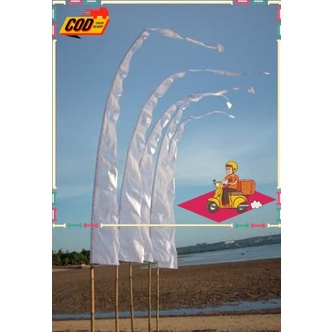 ♥️BISA COD♥️ Umbul-Umbul Penjor Bali 4 Meter - Putih