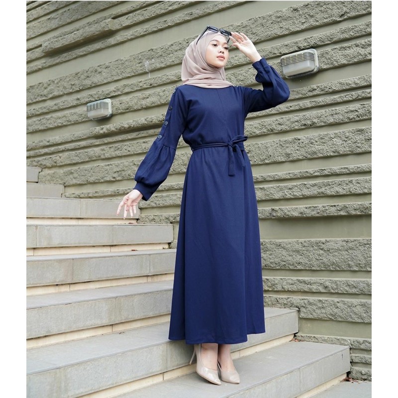 (MGA) GAMIS GERRA DAILY BUSUI DRESS WANITA MOSCREPE PREMIUM