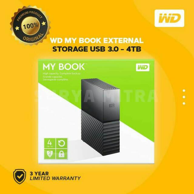 Hardisk Eksternal WD My Book 4TB