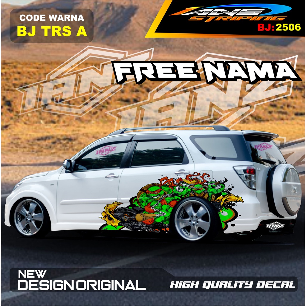 STICKER DECAL MOBIL TERIOS   / STIKER MOBIL GRAND LIVINA / VARIASI STIKER MOBIL AVANZA / STIKER MOBIL XENIA / STIKER MOBIL