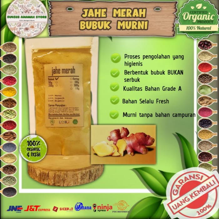 

JAHE MERAH BUBUK 1 kg SUPER PEDAS GRADE A RED GINGER POWDER