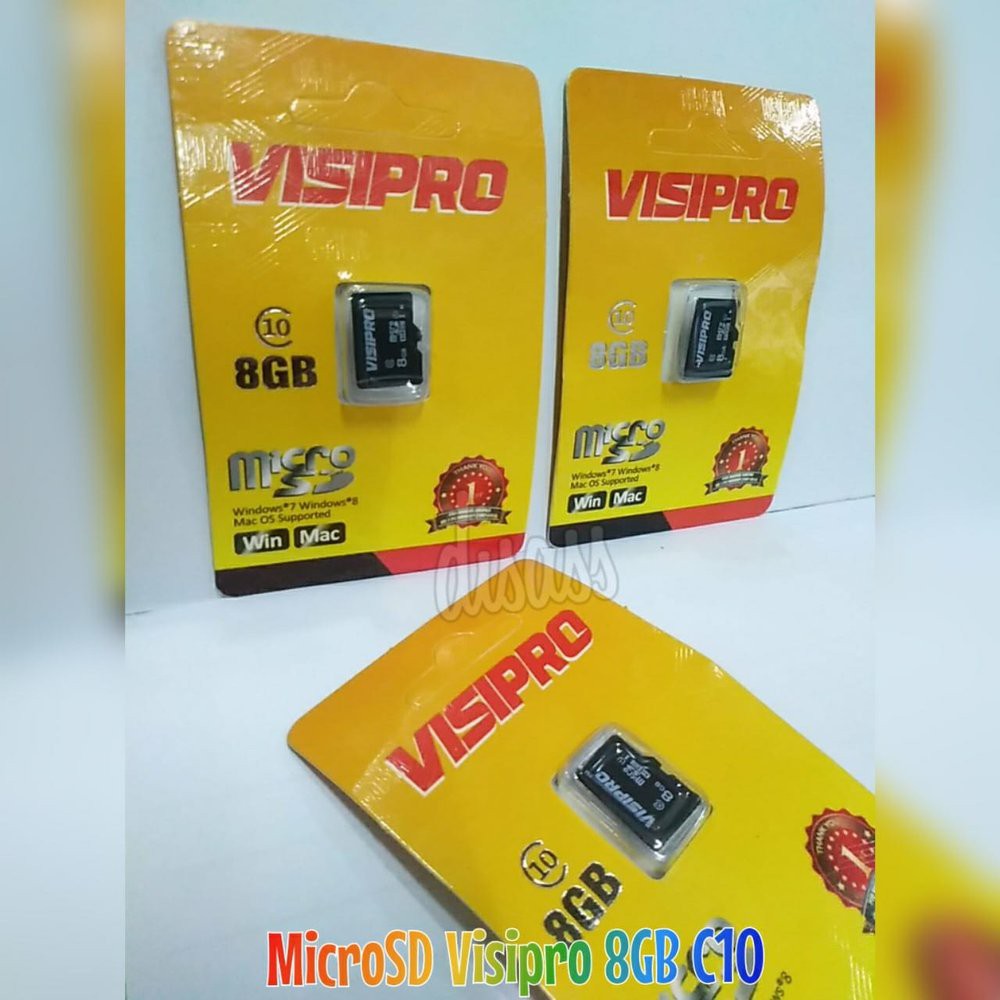 Micro SD Visipro 8GB Class 10 Packing Garansi LIFETIME