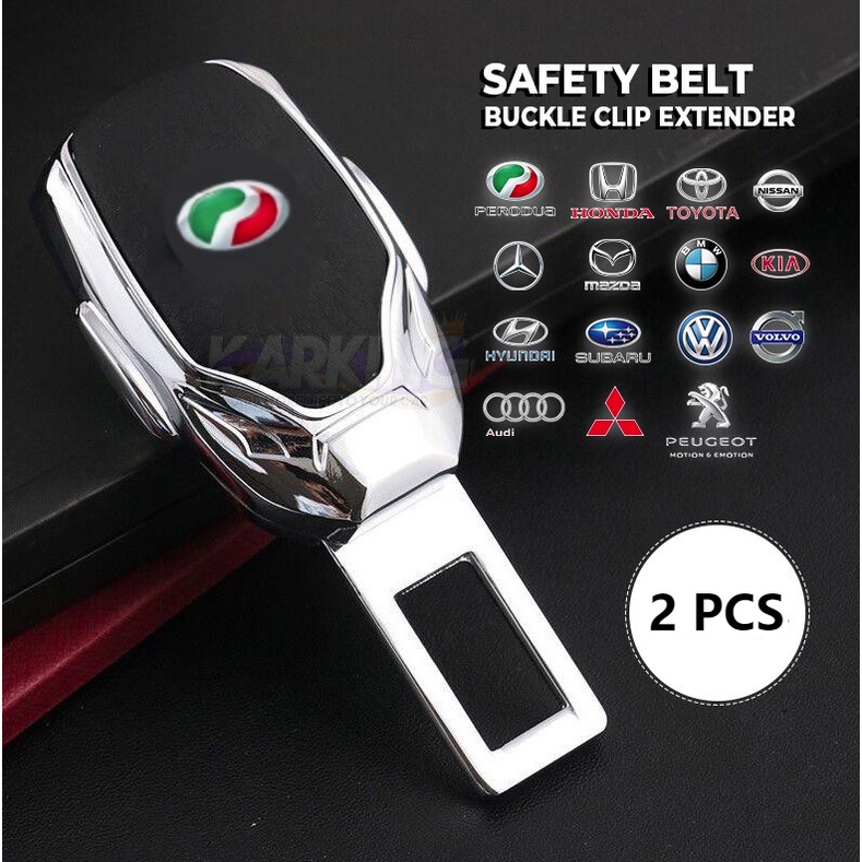 Buckle extension Sabuk Pengaman Mobil Bahan metal Untuk Perodua Myvi Axia Bezza