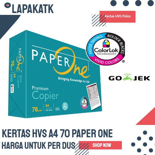 GOJEK KERTAS A4 70 GRAM PAPER ONE