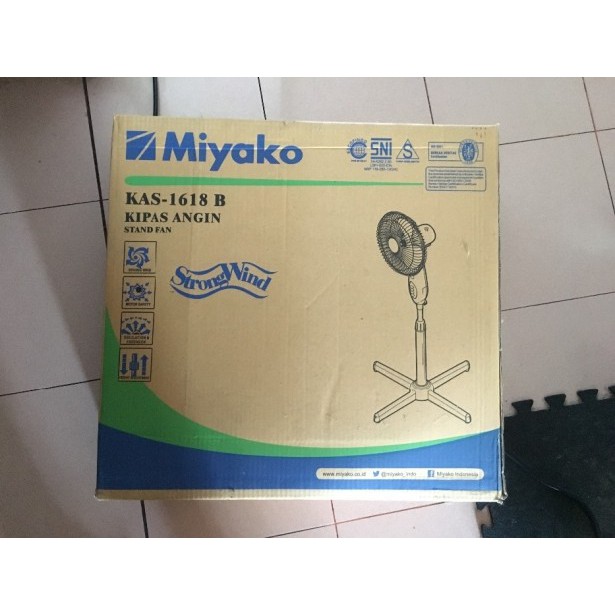 Kipas Angin Berdiri Miyako KAS 1618B 16 Inch Stand Fan Miyako KAS-1618