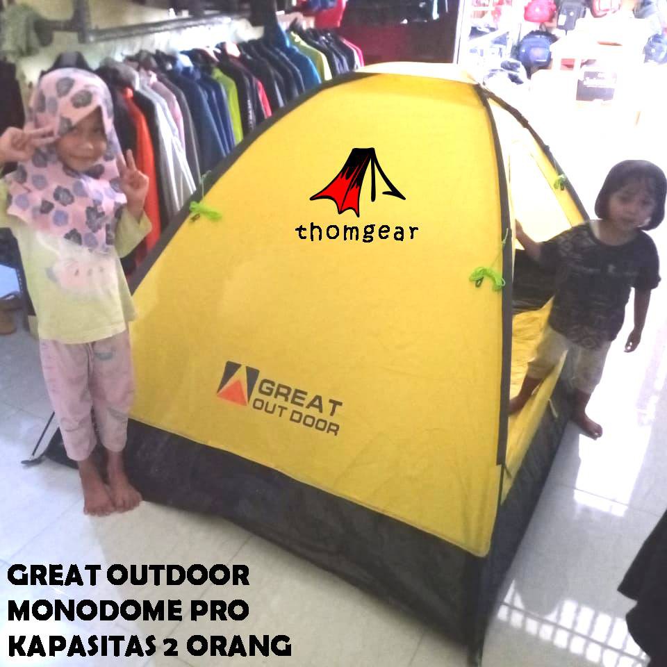 Tenda Camping Dome 2 Orang Great Outdoor Monodome Pro Pu 1000mm Thomgear Probolinggo