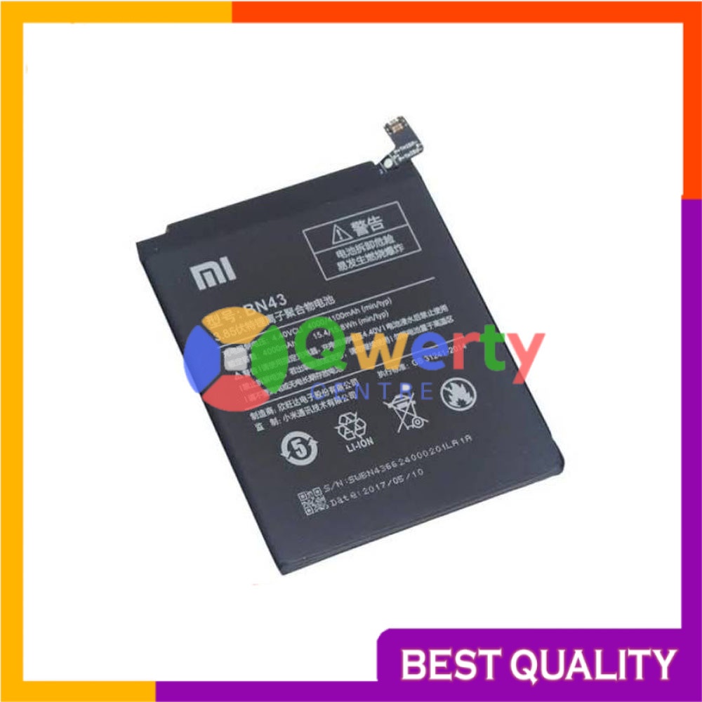 Baterai Battery Batre Xiaomi Redmi Note 4X Snapdragon BN43 BN 43 Original 100%
