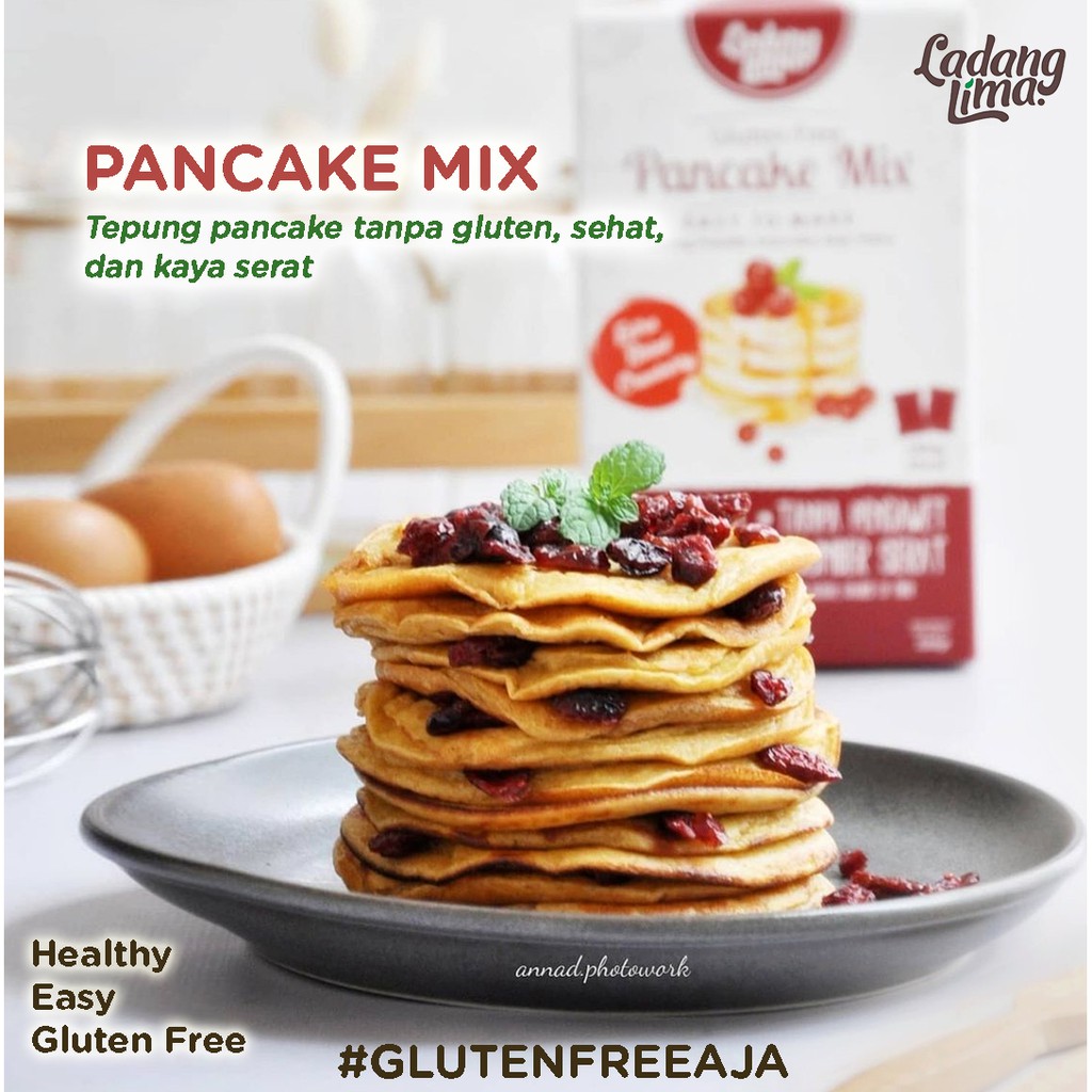 Ladang Lima Pancake Mix Cranberry Bandung / Tepung Pancake Instant / BANDUNG