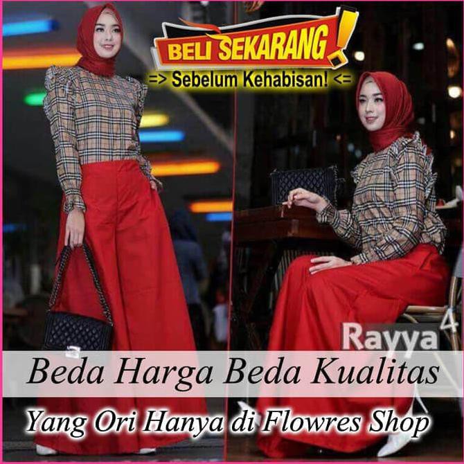 Promo Baju Setelan Muslim Wanita Dewasa / Setelan Hijab Celana / Kulot