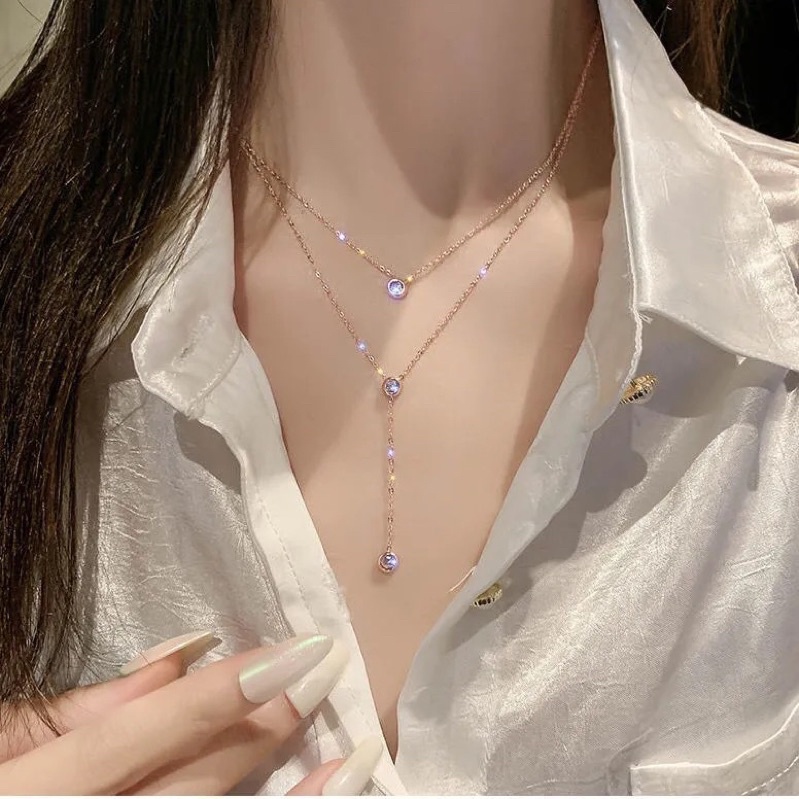 Kalung Titanium 3 Layer Premium Korea Style Fashion