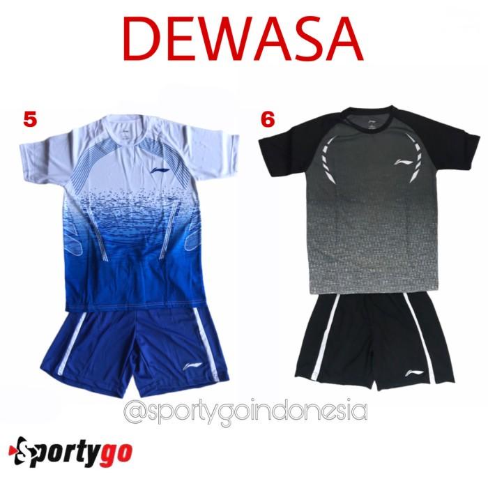 Flum | Kaos Badminton Lining Stelan / Setelan Dewasa Dan Anak Anak / Baju