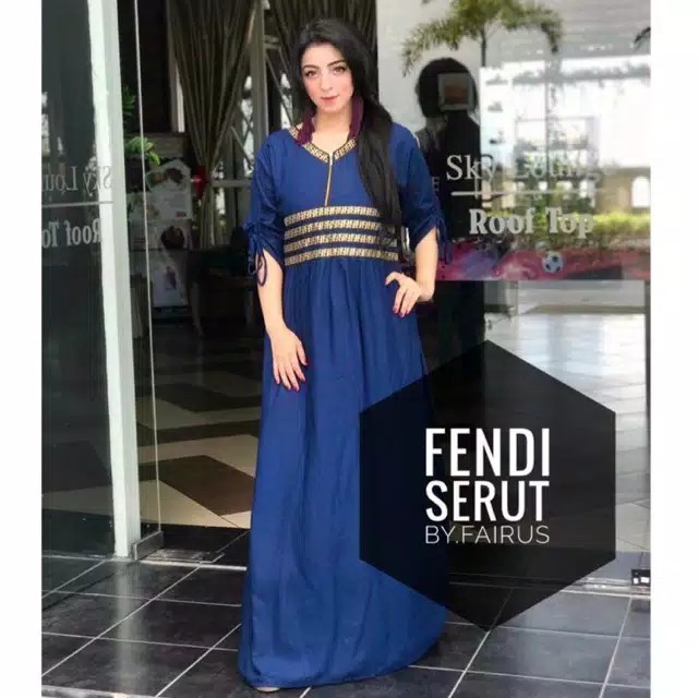 Daster Arab fendi Serut by Fairuz