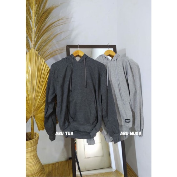 Hoodie Sweater Polos Woc JUMBO Unisex Pria Wanita Oversize M - XXL Big Size Pria Wanita Unisex Tebal