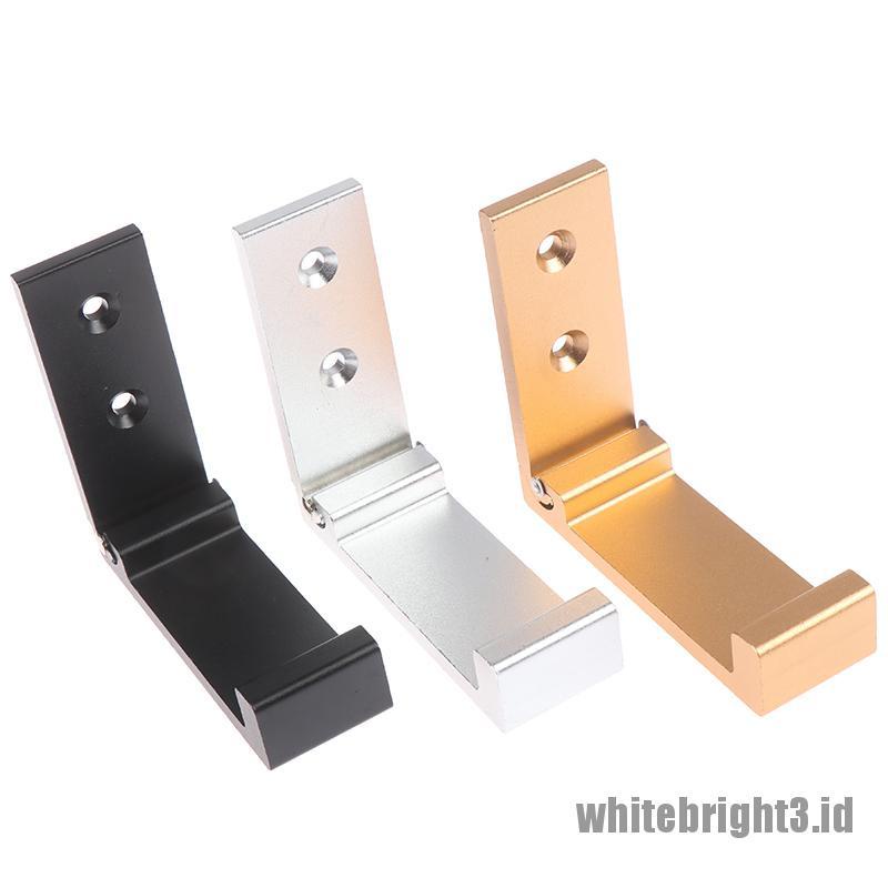 ❤White3 Warna Putih❤ Kait Gantungan Headset Headphone Bahan Aluminum Alloy Untuk Dinding