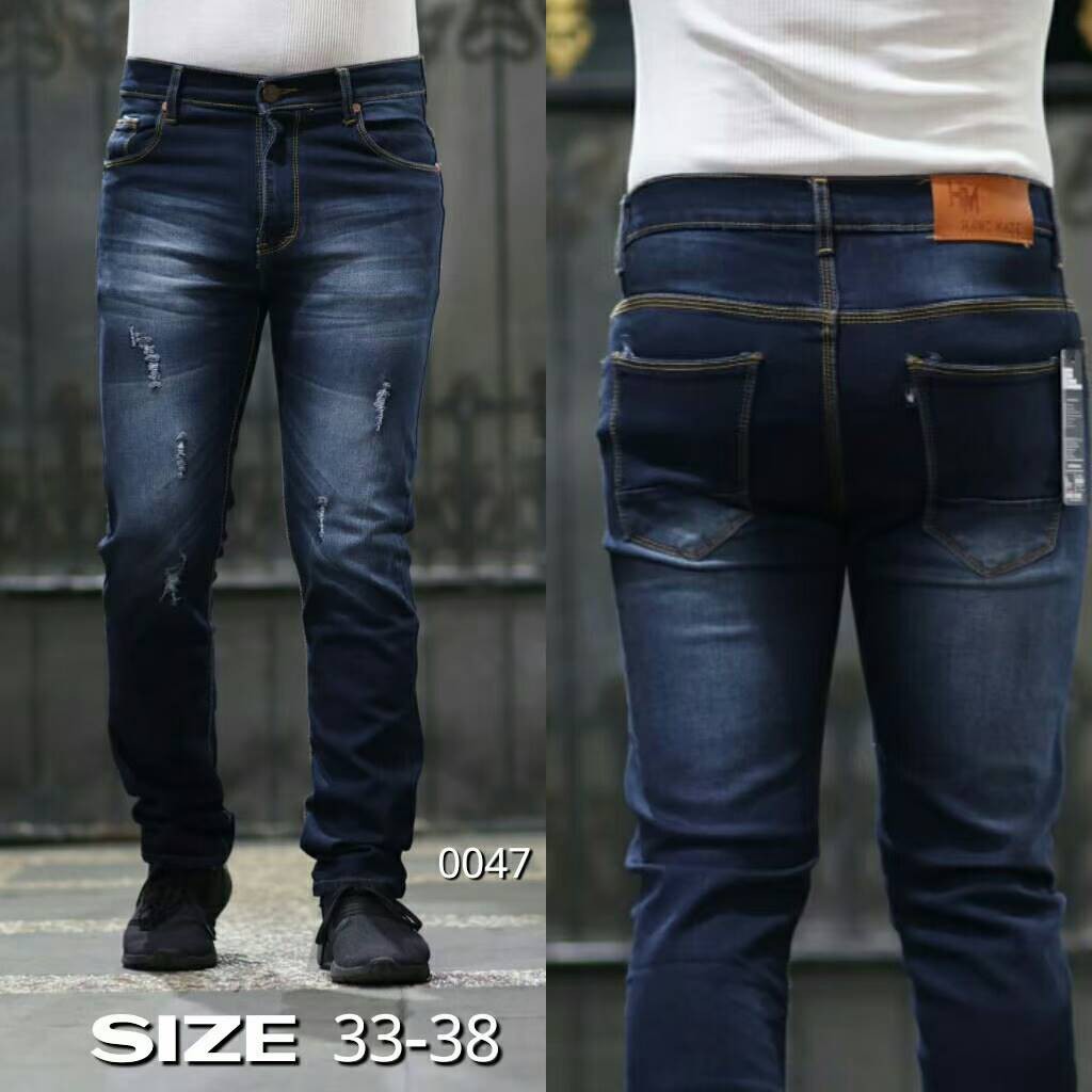 CELANA JEANS PRIA BIKERS SKINY SOFT JEANS BIG SIZE