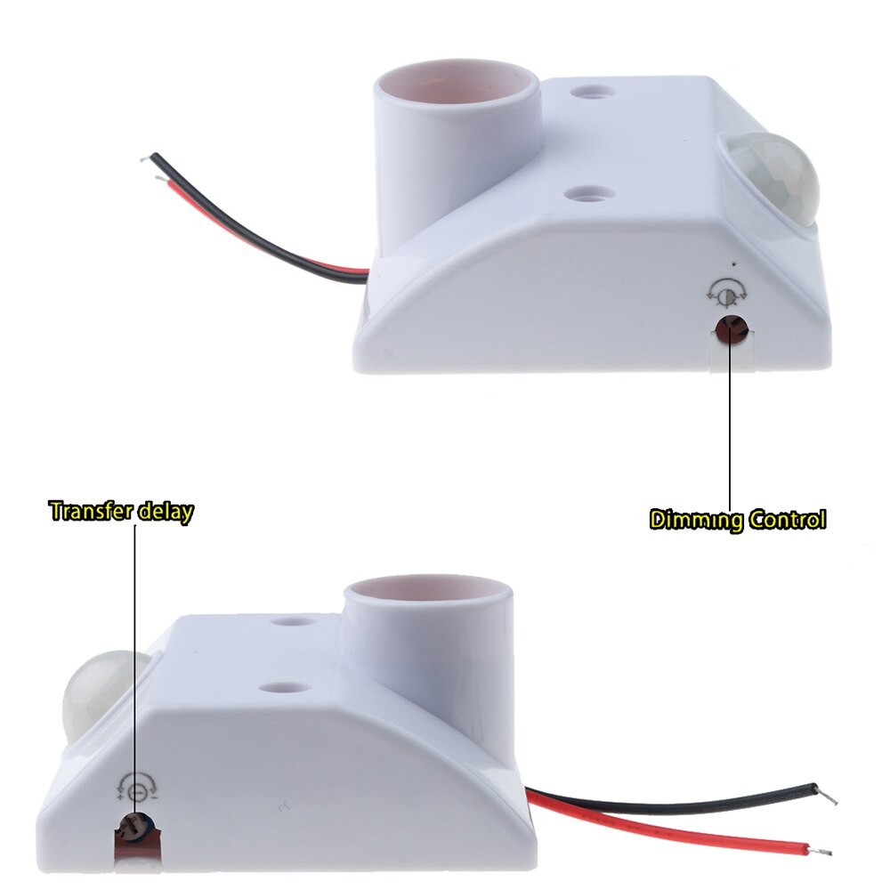 Fitting Lampu Otomatis Sensor Gerak E27 Light Holder PIR Delay Motion Infrared