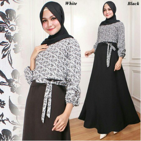 Gamis Wanita Terbaru Casual Dress Muslimah Jubah Syari Kekinian Murah