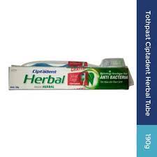 Pasta Gigi Ciptadent Herbal Tube 190gr + sikat gigi (FREE)