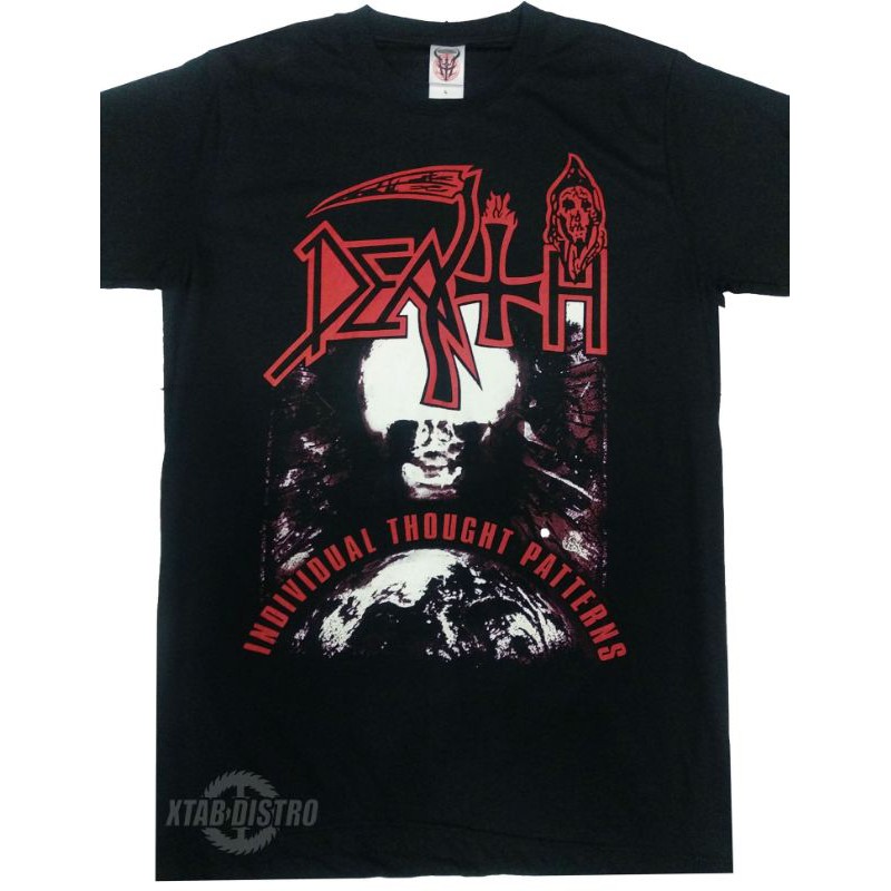 XTAB DISTRO Kaos musik kaos metal DEATH - PATTERN Baju Tshirt