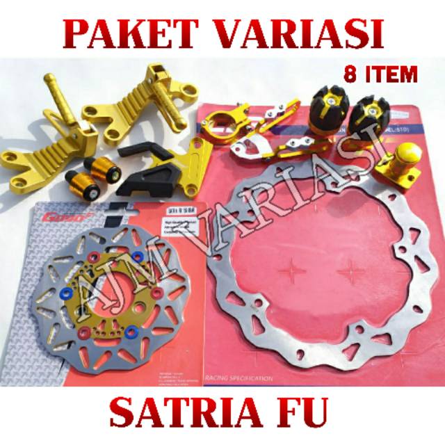 PAKET AKSESORIS VARIASI 8 ITEM SATRIA FU