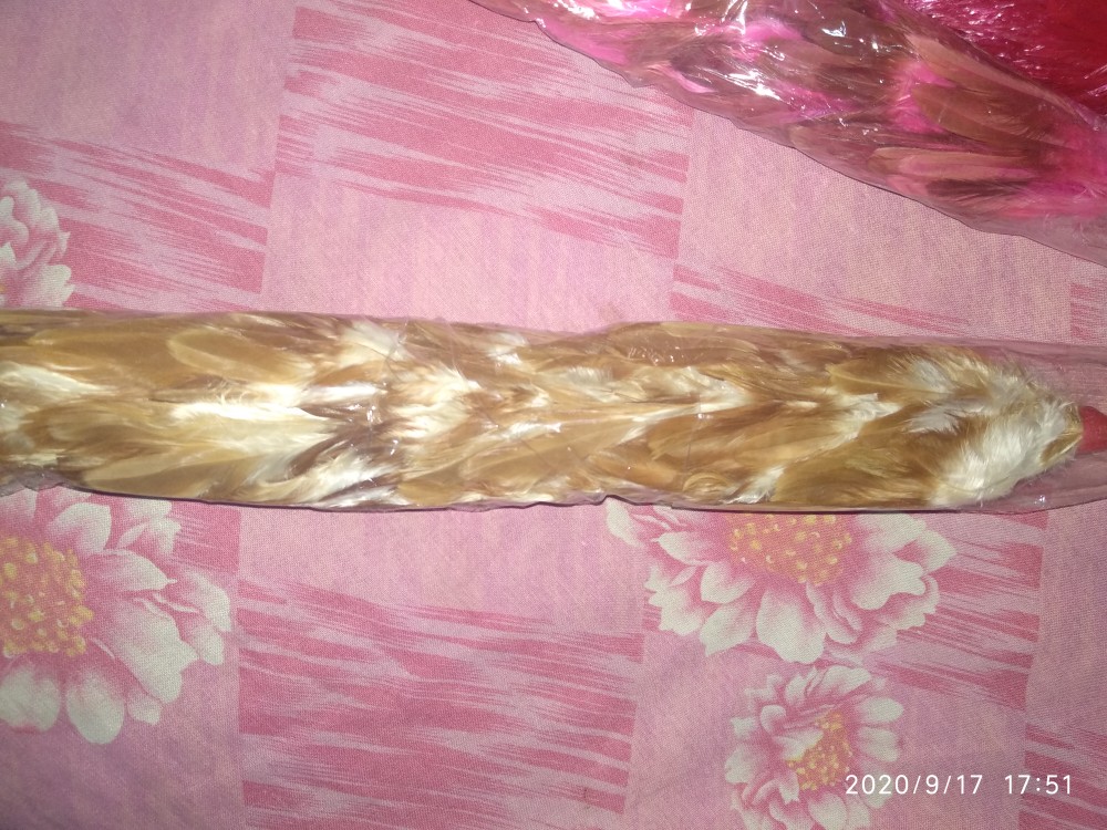 Kemoceng Bulu Ayam 1 Warna Murah