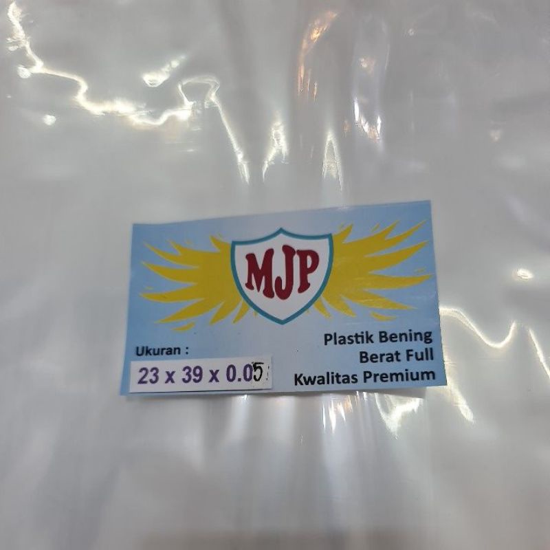 Plastik PP Bening MJP tebal 0.05 uk. 23x39 23x45