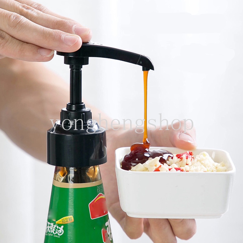 Kepala Botol Dispenser Saus Tiram / Kecap / Cuka Model Tekan Untuk Dapur