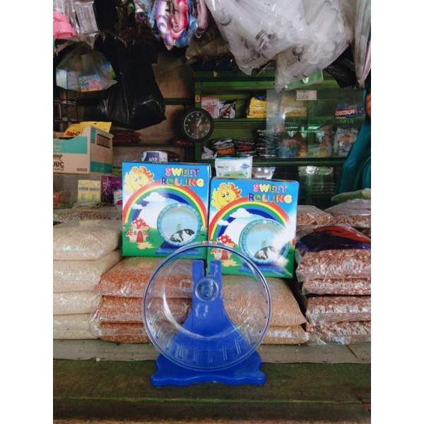 Kincir besar hamster / jogging wheel Hamster / mainan hamster - Ramdom