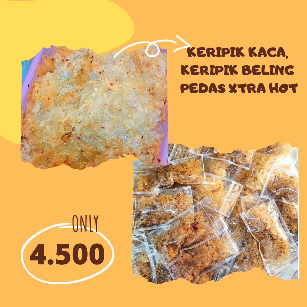 

[free gift]KERIPIK KACA, KERIPIK BELING PEDAS XTRA HOT