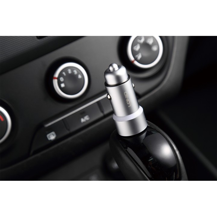 LDNIO C302 - Zinc Alloy 3.6A 2-Port USB Car Charger