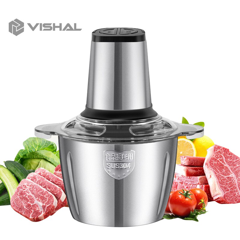 VISHAL Jumbo chopper  Blender Elektrik Penggiling Penggiling Mixer Fruit Veg Blender Daging VS