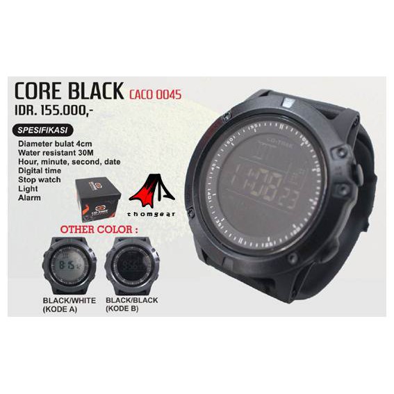 Cotrek Caco 0045 Core Black Jam Tangan Sport Adventure Outdoor Thomgear Probolinggo