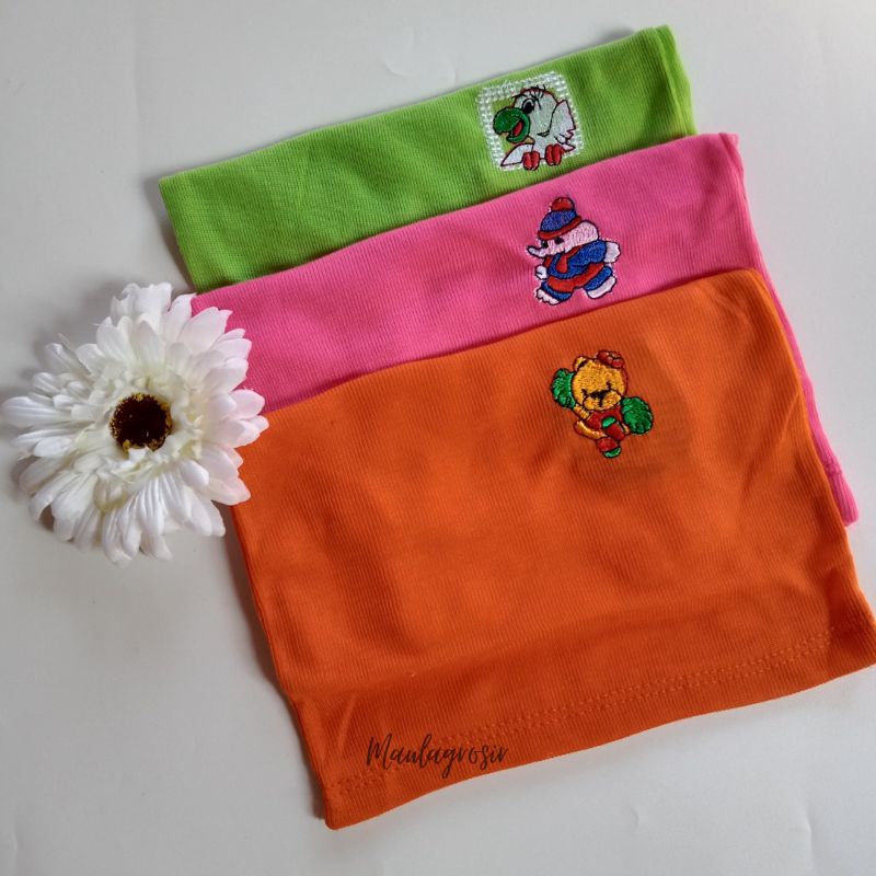 Lusinan 12 PCS Kaos Dalam Anak Stabillo Bordir