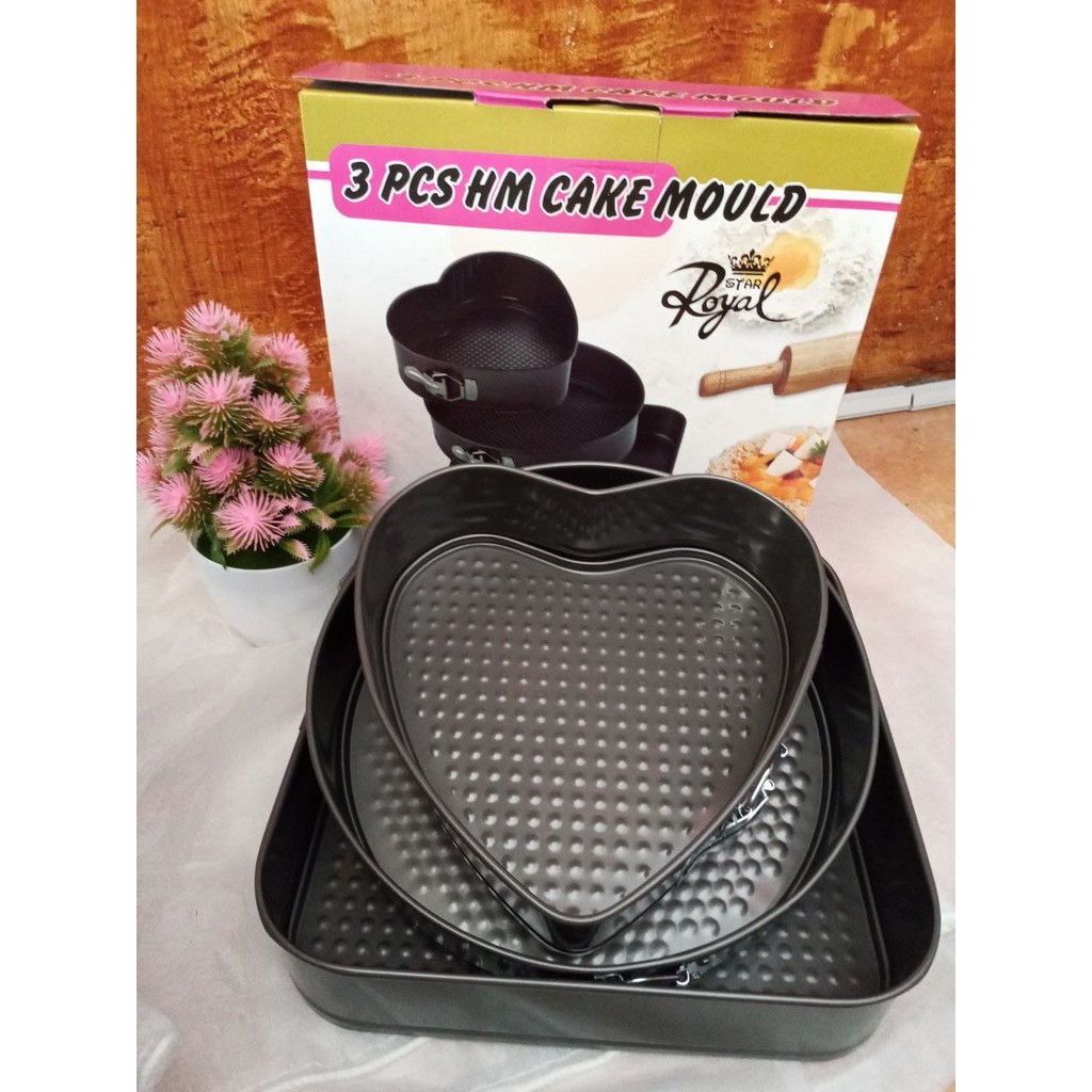 3 pcs HM CAKE MOULD